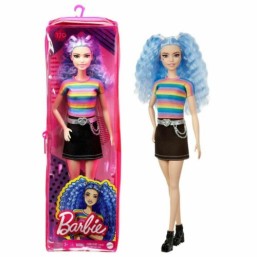 Barbie fashionistas Doll - Rainbow Striped Top