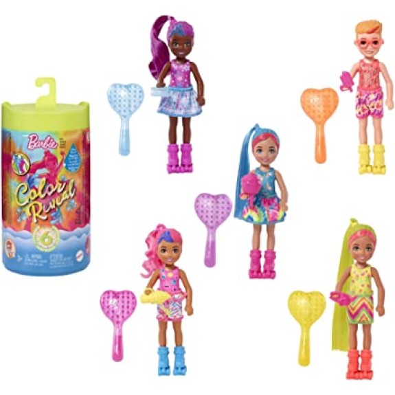 Barbie Reveal Chelsea Asst (5) - Neon Tie-Dye Set