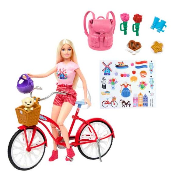 Barbie  Bicycle with Doll