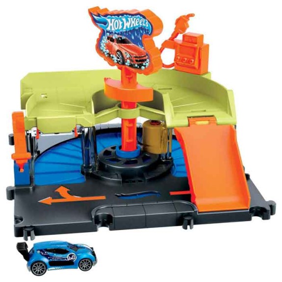 Hot Wheels City Downtown Car Wash Speed Clean