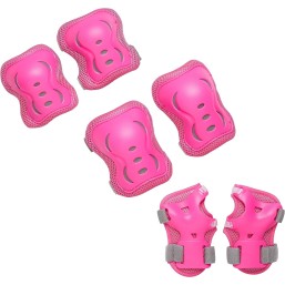 Spartan Knee & Elbow Pads and Wrist Protective Set Pink S
