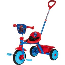 Spartan Marvel Spiderman Tricycle with Pushbar