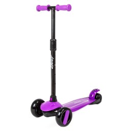 Ziggy 3-Wheel Tilt Scooter w/LED light - Purple