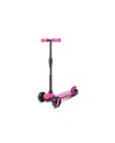 Ziggy 3-Wheel Tilt Scooter w/LED light - Pink