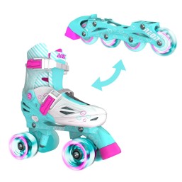 Neon Combo Skates (SIZE 12-2) TEAL PINK