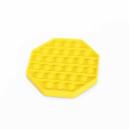 Fidgets: Rainbow octagonal rodent silica gel thinking chess (silica gel) - Yellow