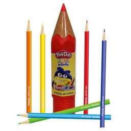 PLAY DOH 24 COLOR PENCILS IN PLASTIC TUBE