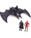 DC Flash Batwing w/Flash & Batman Fig 4"