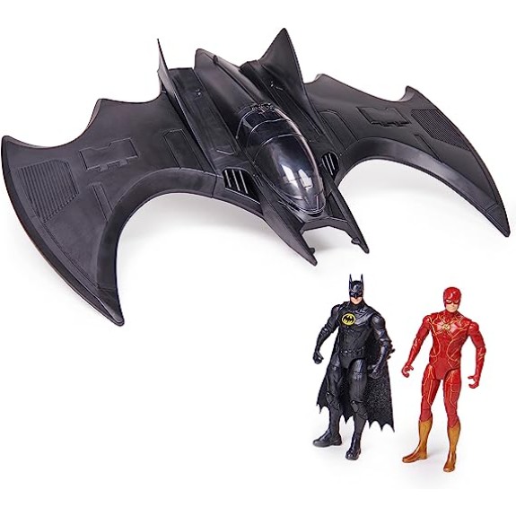 DC Flash Batwing w/Flash & Batman Fig 4"