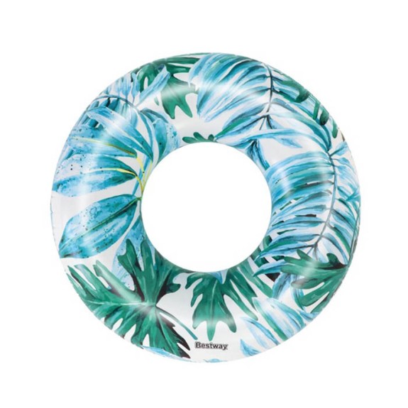Swim Ring 47" Palms Blue