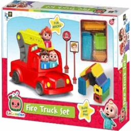CoComelon Fire Truck Set Building Blocks
