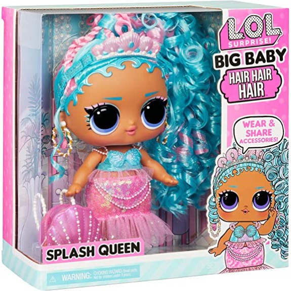 L.O.L. Surprise Big Baby Hair Hair Hair Doll - Splash Queen