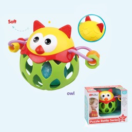 Baby rattle : Puzzle - Owl