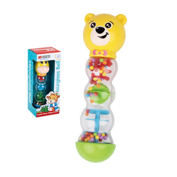 Baby rattle : Hourglass Bell - Bear