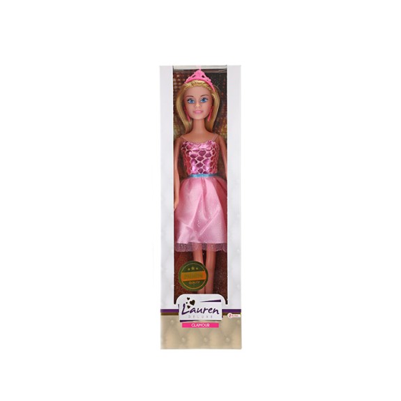 Doll : Lauren in party dress - Pink