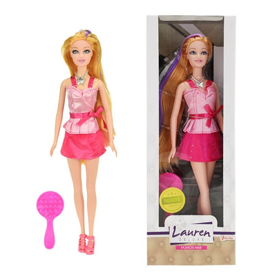 Doll : Lauren with purple streak in hair