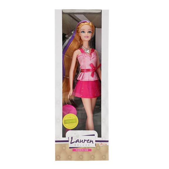 Doll : Lauren with purple streak in hair