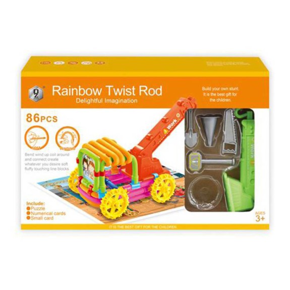 Rainbow Twist Rod - Yellow