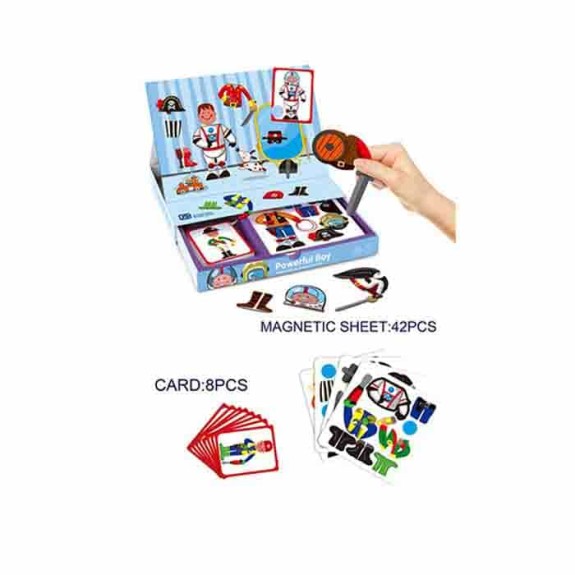 Puzzle boy changing 3d magnetic book