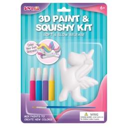 3D paint&squishy kit-unicorn