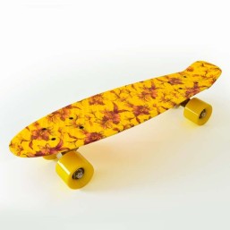 Skateboard - Floral Yellow